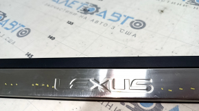 Front left outer door sill plate for Lexus ES300h ES350 13-18 chrome, scratches