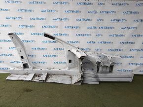 Front left quarter Tesla Model S 12-15 pre-rest RWD panel aluminum, white, on the body