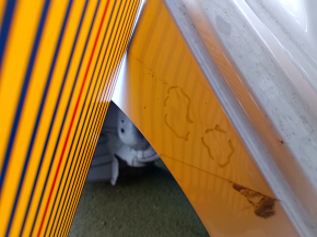 Quarter wing rear right Tesla Model S 12-20 panel aluminum, white, on the body, bumpers