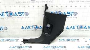 Left lower front pillar trim for Audi Q7 16-25, black, scratches