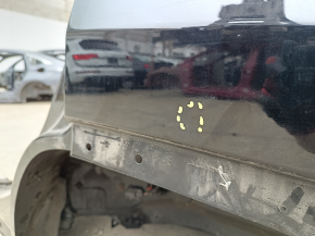Quarter wing rear left Jeep Cherokee KL 19-23 on the body, black, butt