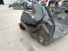 Quarter wing rear left Jeep Cherokee KL 19-23 on the body, black, butt
