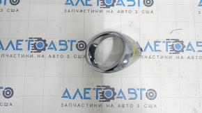 Left fog light frame for Lexus ES300h ES350 13-15 pre-restoration, chrome, sand, bumps