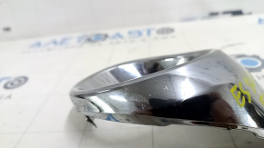 Left fog light frame for Lexus ES300h ES350 13-15 pre-restoration, chrome, sand, bumps