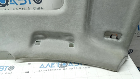 Audi Q7 16-19 headlining with panoramic windows, gray Alcantara, with lamps and speaker grilles, ready to clean