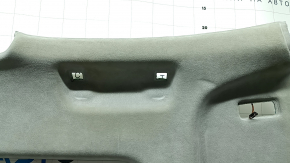Audi Q7 16-19 headlining with panoramic windows, gray Alcantara, with lamps and speaker grilles, ready to clean