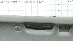 Audi Q7 16-19 headlining with panoramic windows, gray Alcantara, with lamps and speaker grilles, ready to clean