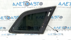 Rear left window, blind glass, Audi Q7 16-25 tinted, with chrome molding, scratches on the molding