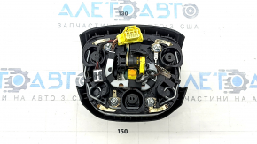 Airbag in the steering wheel, driver's side, Audi Q7 16-20, black, worn chrome