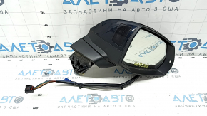 Right side mirror assembly for Audi Q7 16-19, 15+4 pins, heated, auto-dimming, auto-folding, turn signal, camera, BSM, blue