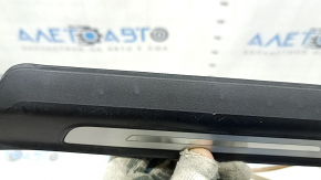 Rear left outer door sill plate for Audi Q7 16-25, black with chrome, backlit, scratches, dents