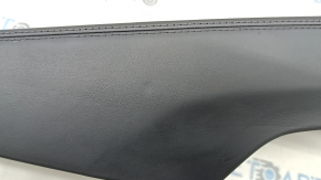 Upper center console trim for Audi Q7 16-19, black leather, with backlight, scratches, dents