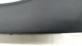 Upper center console trim for Audi Q7 16-19, black leather, with backlight, scratches, dents