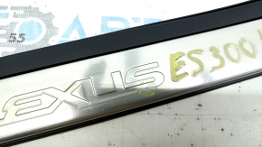 Rear left outer door sill plate for Lexus ES300h ES350 13-18 chrome, bumper, scratches