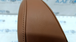 Front left headrest for Audi Q7 16-19, brown leather, dented, scratches
