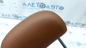 Rear right headrest, 2nd row, Audi Q7 16-19, brown leather, for cleaning