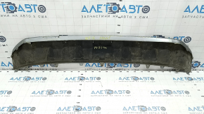 Front bumper center lip for Audi Q7 16-19 silver, scratches, dents, broken mount