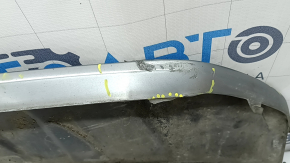 Front bumper center lip for Audi Q7 16-19 silver, scratches, dents, broken mount