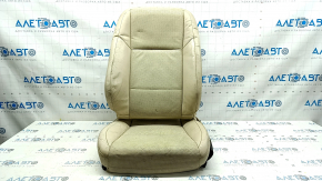 Lexus ES300h ES350 13-18 passenger seat upholstery, beige, perforated, heated, dented leather, oxidized chips, dry-cleanable