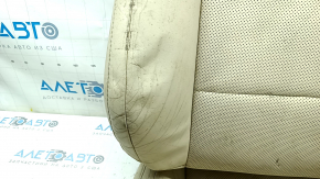 Lexus ES300h ES350 13-18 passenger seat upholstery, beige, perforated, heated, dented leather, oxidized chips, dry-cleanable