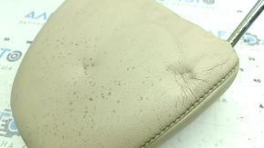 Front left headrest Lexus ES300h ES350 13-14 leather, beige, dry-cleanable, dented