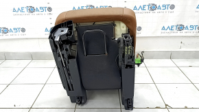 Rear seats, 2nd row, right, Audi Q7 16-19, brown leather with perforation, heated, dents