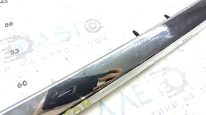 Lexus ES300h ES350 trunk lid molding, 13-15 chrome, under the camera, scratches