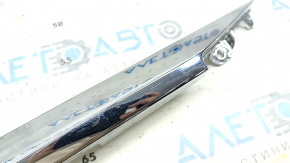 Lexus ES300h ES350 trunk lid molding, 13-15 chrome, under the camera, scratches