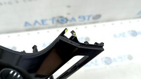 Audi Q7 16-19 front panel inserts, gloss black, quattro, complete, broken mount, scratch