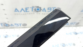 Audi Q7 16-19 front panel inserts, gloss black, quattro, complete, broken mount, scratch