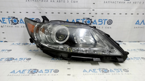 Right front headlight assembly for Lexus ES300h ES350 13-15 pre-rest xenon + LED DRL, scratches, ready for polishing