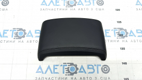 Rear upper center console trim for Audi Q7 16-25, black leather, scratches, dents, broken fasteners