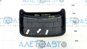 Rear upper center console trim for Audi Q7 16-25, black leather, scratches, dents, broken fasteners