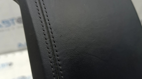 Rear upper center console trim for Audi Q7 16-25, black leather, scratches, dents, broken fasteners