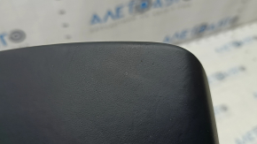 Rear upper center console trim for Audi Q7 16-25, black leather, scratches, dents, broken fasteners