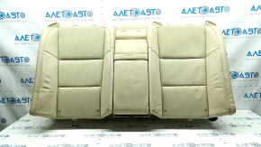 Rear seat, 2nd row, upper part, Lexus ES300h ES350 13-14, without airbag, beige leather, perforation, with armrest, dented leather, dry-cleanable