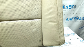 Rear seat, 2nd row, upper part, Lexus ES300h ES350 13-14, without airbag, beige leather, perforation, with armrest, dented leather, dry-cleanable