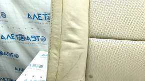 Rear seat, 2nd row, upper part, Lexus ES300h ES350 13-14, without airbag, beige leather, perforation, with armrest, dented leather, dry-cleanable