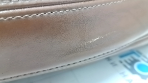 Audi Q7 16-19 driver's seat upholstery, brown leather, heated, ventilated, with a massage mat, scuffs, scratches, dents, broken fasteners
