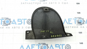 The rear left muffler cap of a Subaru Forester 14-18 SJ is worn out.