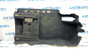 Front left floor covering for Audi Q7 16-25 black, needs cleaning, tear