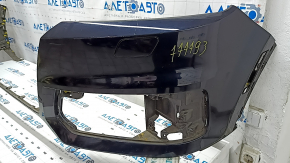 Bare front bumper for Audi Q7 16-19 with 4 parking sensors, blue LC5M, scratches, broken fasteners