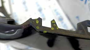 Bare front bumper for Audi Q7 16-19 with 4 parking sensors, blue LC5M, scratches, broken fasteners