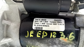 Jeep Grand Cherokee WK2 18-22 3.6 starter, water damaged, doesn't turn, for parts