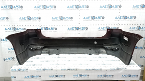 Bare rear bumper Subaru Forester 14-18 SJ red, scratches, dents, crack in mount, worn