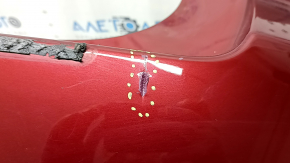 Bare rear bumper Subaru Forester 14-18 SJ red, scratches, dents, crack in mount, worn