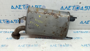 Lexus ES300h 13-18 rear muffler with barrel, rusty