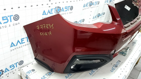 Subaru Forester 17-18 SJ front bumper, bare, red, scratches, pressed, non-factory holes