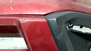 Subaru Forester 17-18 SJ front bumper, bare, red, scratches, pressed, non-factory holes