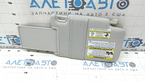 Left visor for Subaru Forester 17-18 SJ, gray, for camera, without hook, with backlight, dry-cleanable
